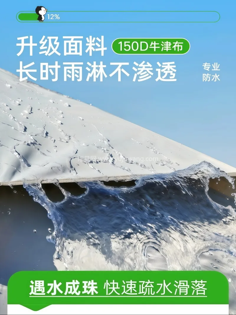 150D加密银胶牛津布 · UPF50+ 武汉本土大型雨具帐篷源头供应服务商，推出 - 详情图