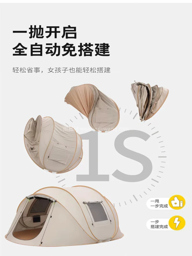 银胶涤纶 · 玻璃纤维 · 牛津布 武汉专业帐篷供应链供货加厚涂银一抛速开全 - 详情图
