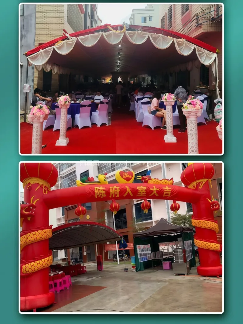 PVC加厚油布 · 6分加粗加厚镀锌钢管 武汉专业帐篷供应链供货摆酒席帐篷，专为户 - 详情图