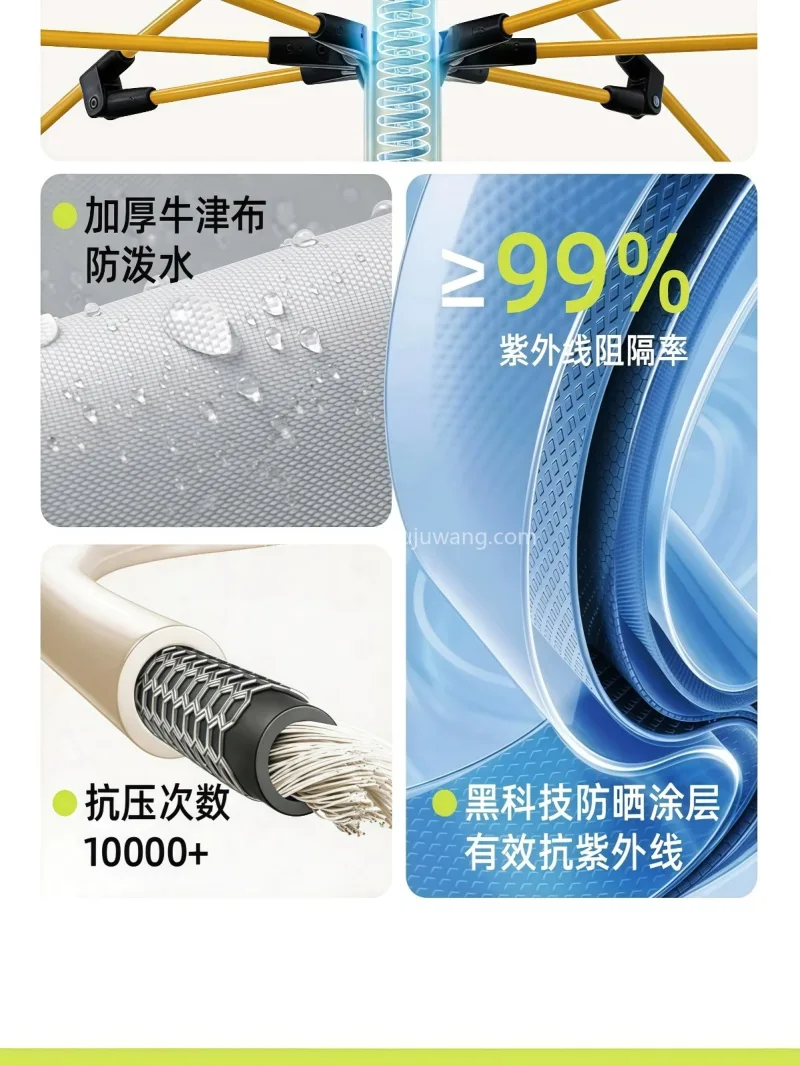 150D牛津布黑胶面料 · 高韧性加厚玻 武汉专业制伞篷源头供应服务商，直供户外便 - 详情图