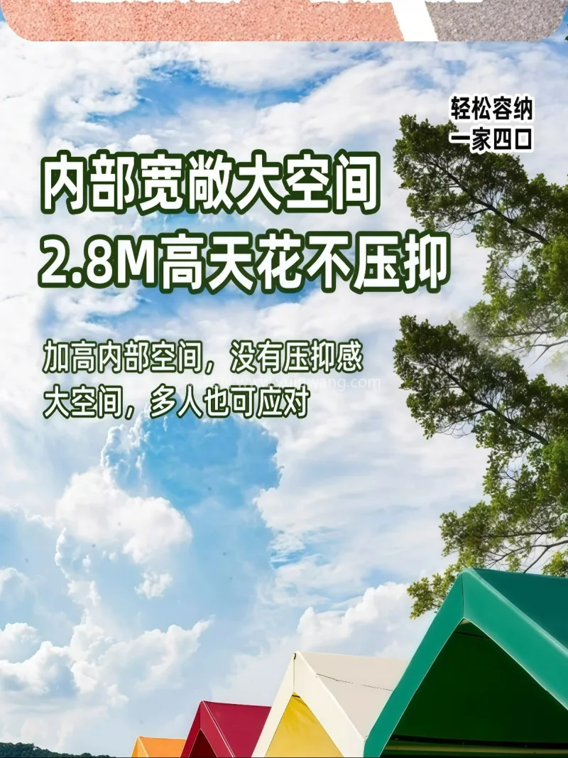 牛津布材质 · 镀锌钢管 · 多层复合工 本款集市户外帐篷为武汉本地大型制伞供应链 - 详情图