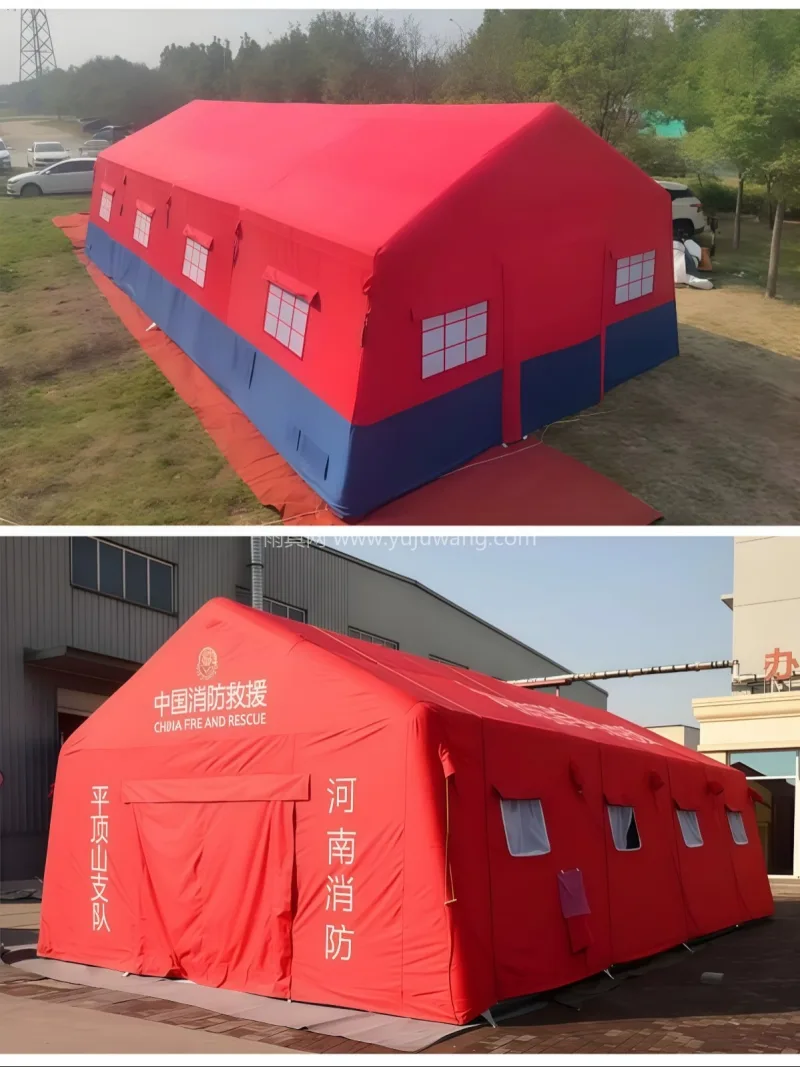 PVC材质 · 经久耐用 武汉雨具供应链服务商直供充气消防应急帐篷 - 详情图