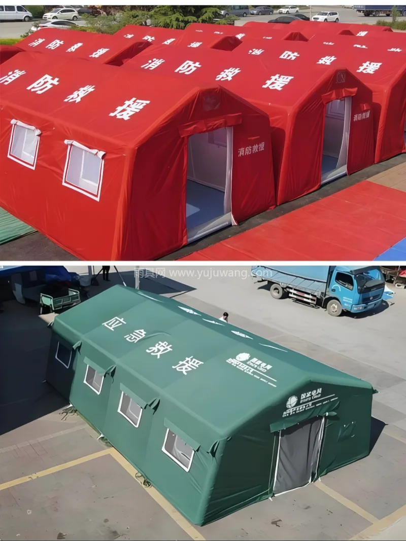 PVC材质 · 经久耐用 武汉雨具供应链服务商直供充气消防应急帐篷 - 详情图