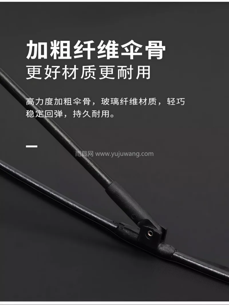 碰击布+玻纤 · 高密防水 本款 27 寸直杆高尔夫伞由武汉雨具供应 - 详情图