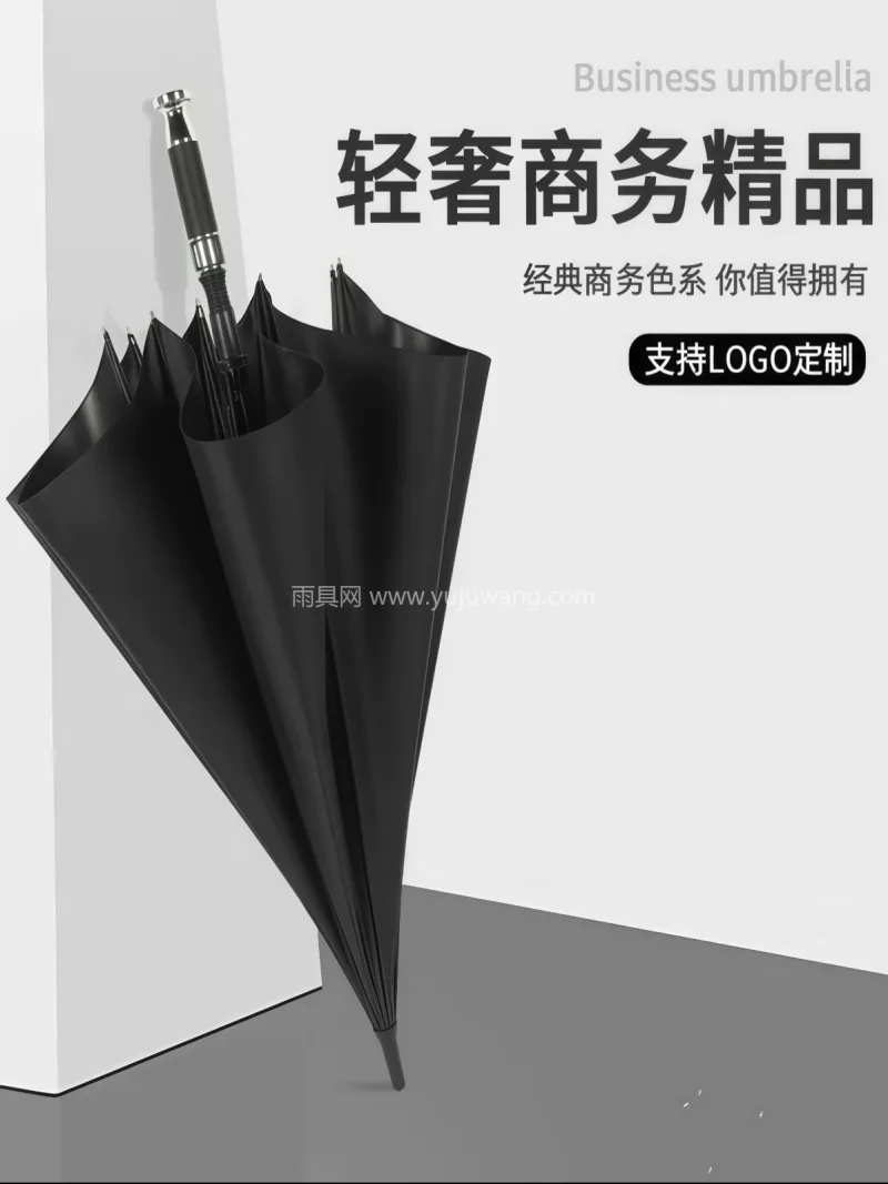 碰击布+玻纤 · 高密防水 本款奥迪原厂同款车用雨伞由武汉雨具供应链 - 详情图