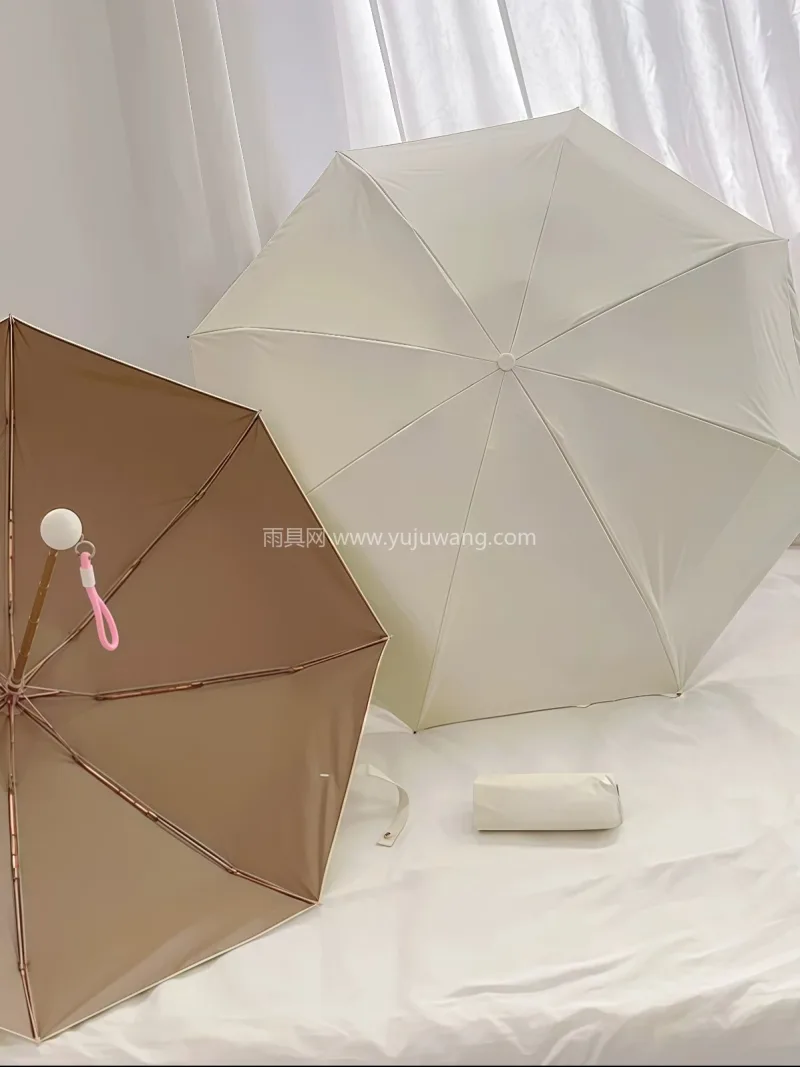 彩胶布料 · 铝合金伞杆 武汉大型雨具源头供应链供货多巴胺迷你五折 - 详情图