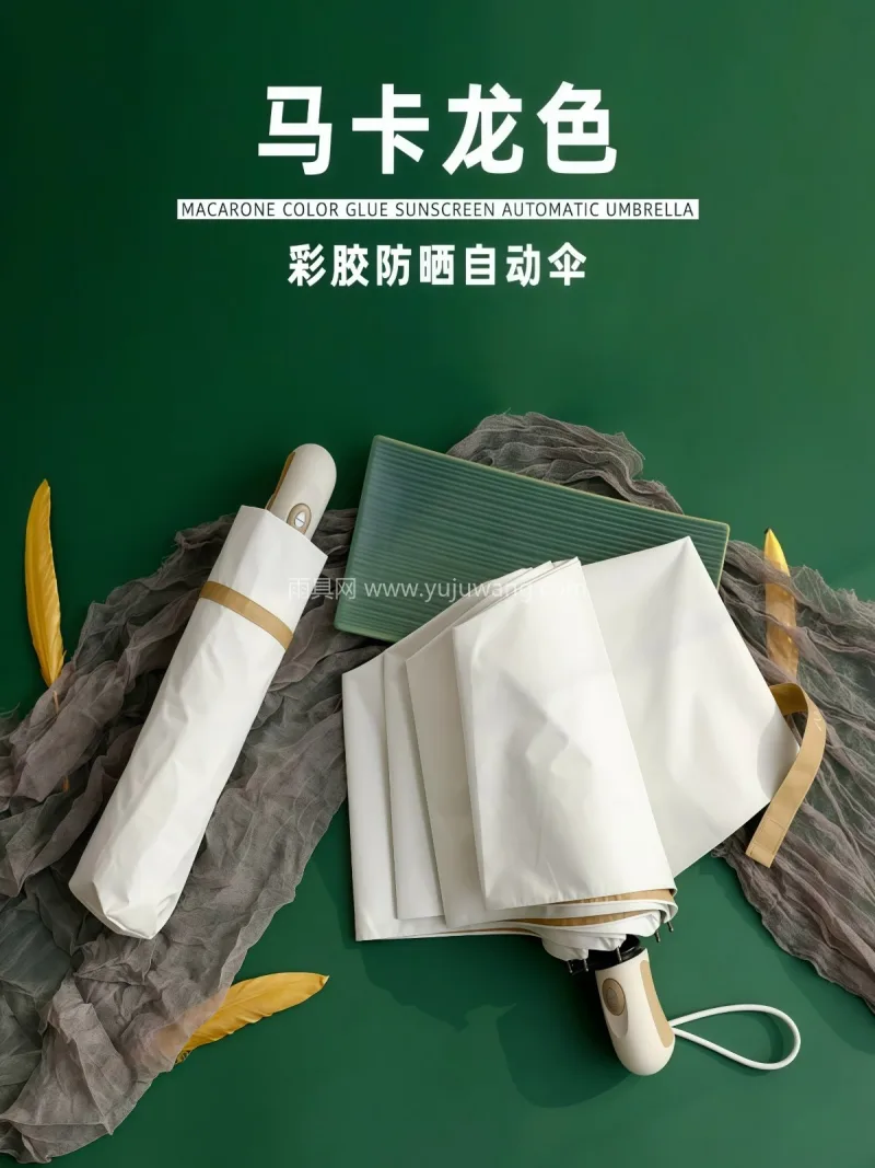 全自动太阳伞双人晴雨伞两用女五折钛金防晒 本款全自动太阳伞由武汉雨具供应链服务匠心 - 详情图