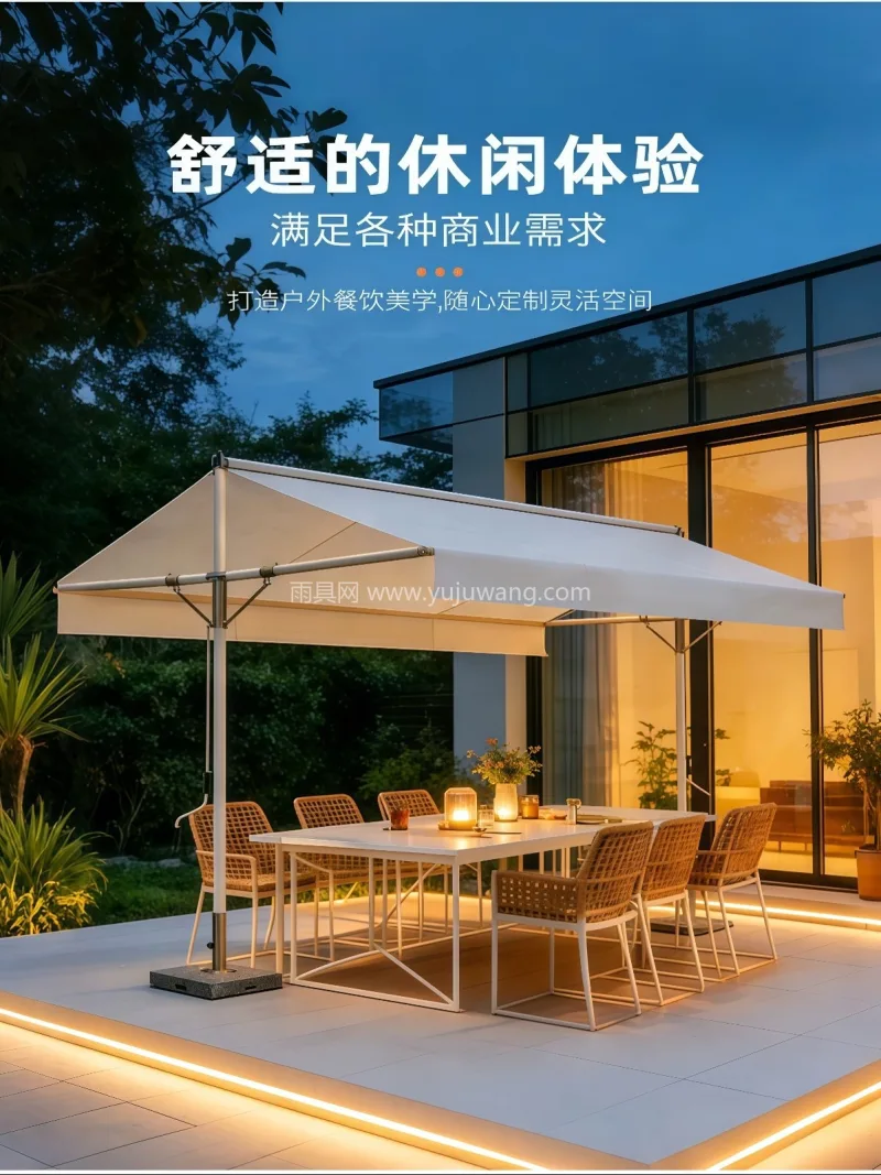 加厚色织布/牛津布 · 高强度铝合金伞骨 武汉本土大型雨具供应链供货，这款别墅庭院 - 详情图