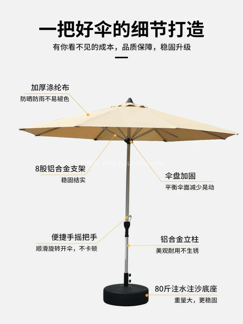240g加厚加密防水牛津布 · 高韧性玻 武汉大型专业制伞供应链服务商，深耕雨具生 - 详情图