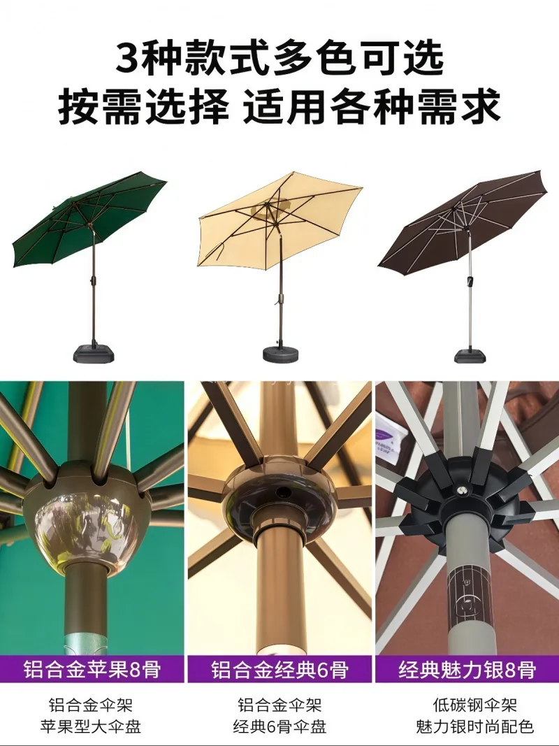 加厚户外专用涤纶牛津布 · 加厚航空级铝 我司为武汉本土大型雨具供应服务商，专业研 - 详情图