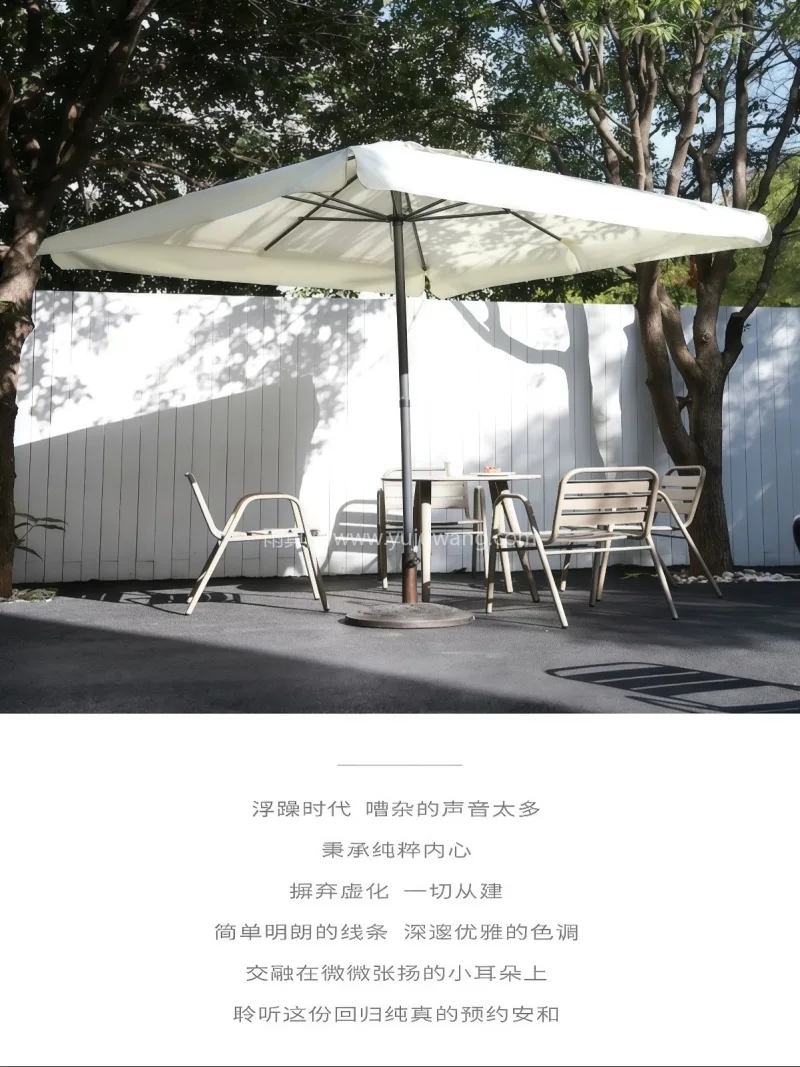 高密防水涤纶/牛津布 · 伞柱为加厚铁艺 武汉大型雨具供应链服务商直供户外太阳伞， - 详情图