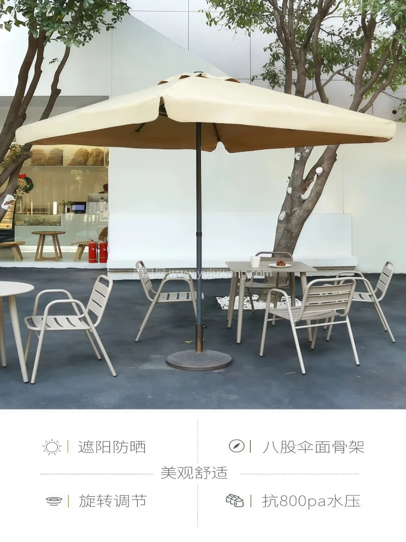 高密防水涤纶/牛津布 · 伞柱为加厚铁艺 武汉大型雨具供应链服务商直供户外太阳伞， - 详情图