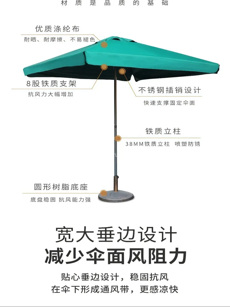 210D加厚高密度防水牛津布 · 8骨加 武汉本土大型雨具供应链服务商，深耕户外雨 - 详情图