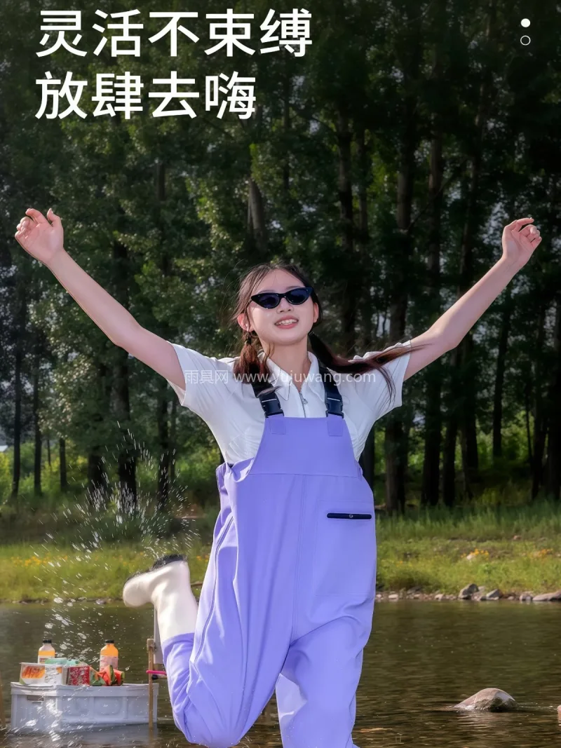 PVC材质 · 柔软亲肤 武汉大型专业雨具生产供应链供货女款背带下 - 详情图