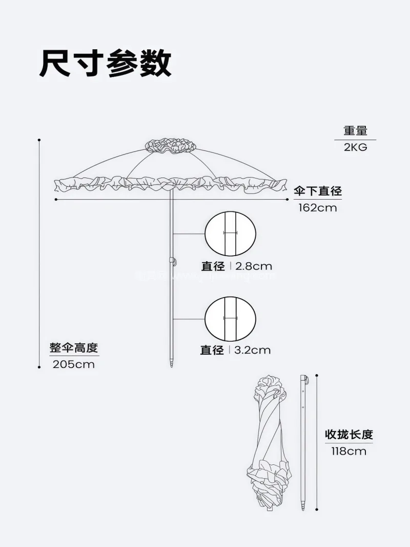 伞面210D加厚防水牛津布 · 8骨加厚 武汉本土大型雨具供应链服务商，深耕雨具研 - 详情图
