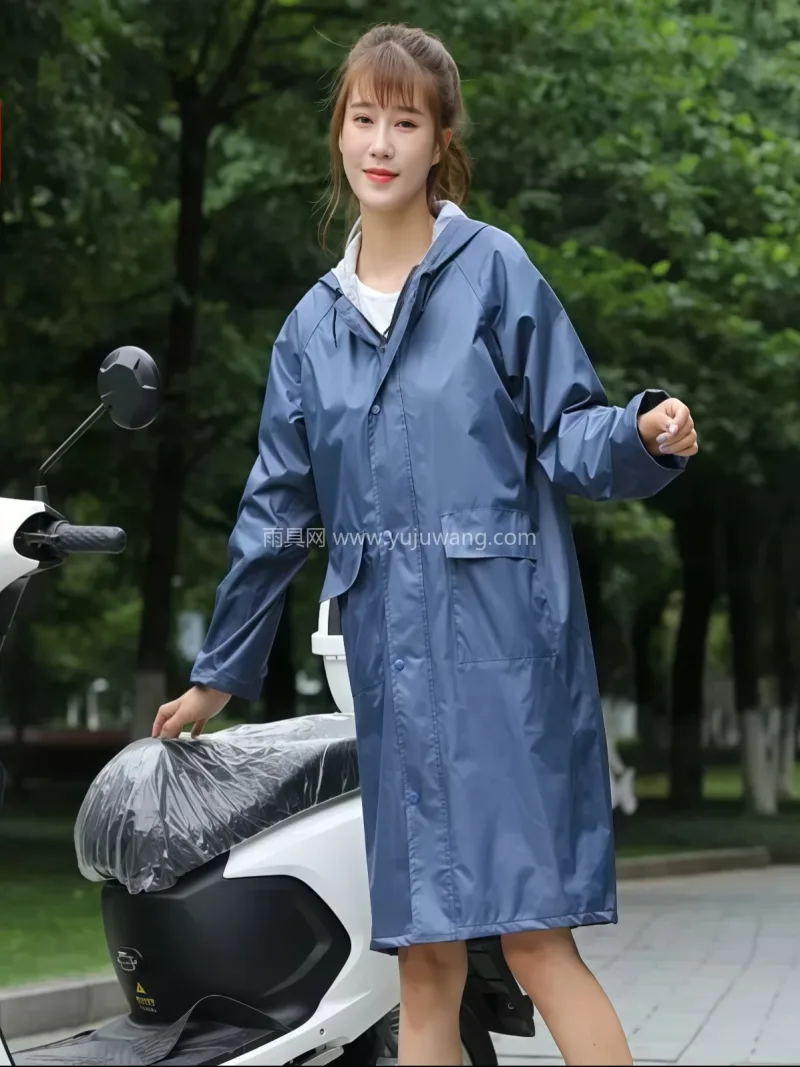 牛津材质 · 亲肤柔软 武汉专业雨具生产供应链供货时尚纯色中长款 - 详情图