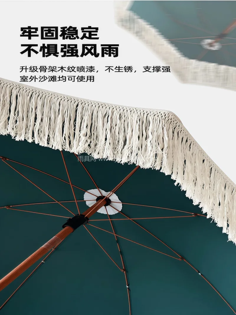 48mm加粗钢制/铁合金伞柱 · 12根 武汉本地雨伞供应链服务供应户外太阳伞，覆 - 详情图