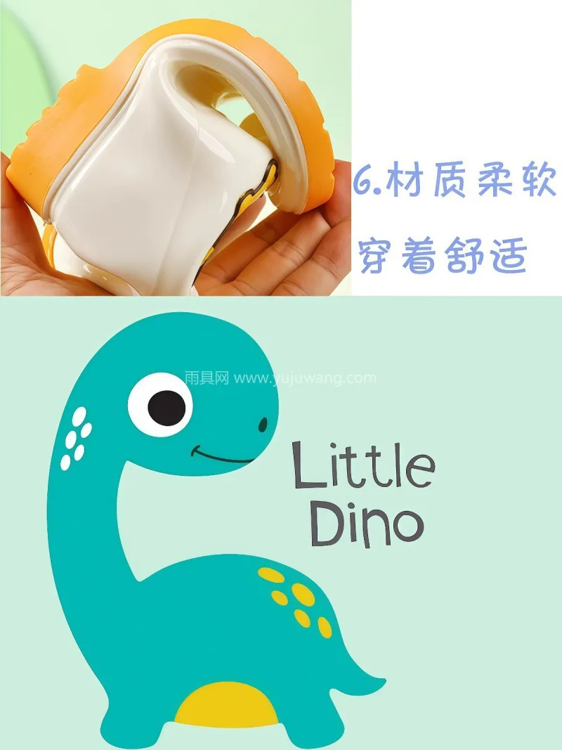 一体成型 · 网布内里 · 加厚大底 · 武汉大型雨具供应链供货中筒儿童雨鞋，卡通 - 详情图