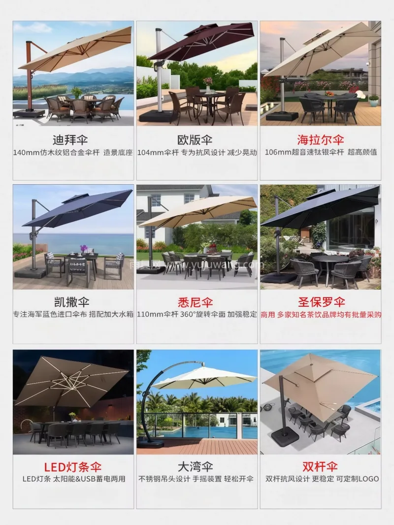 82mm加厚铝合金伞杆 · 伞布可选 S 武汉大型雨具制造厂家，专业生产各类户外太 - 详情图
