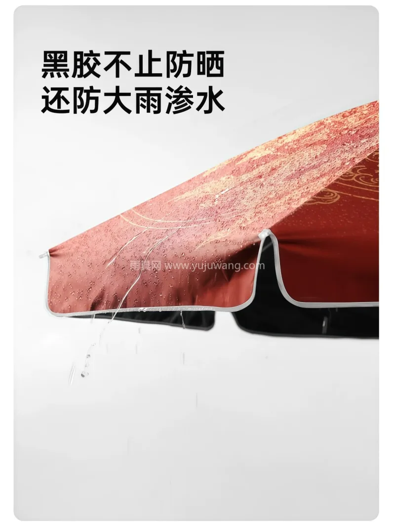 伞面高密度涤纶面料 · 金属材质伞杆伞骨 武汉雨具制造厂家，专注各类户外遮阳伞、广 - 详情图