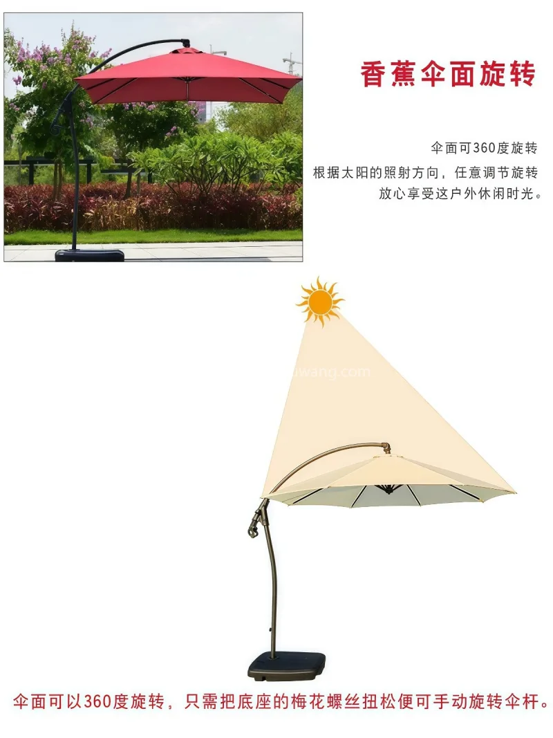 伞面高密度涤纶色织布 · 伞杆加厚铁管  武汉雨具制造厂家专注户外遮阳产品研发与生 - 详情图