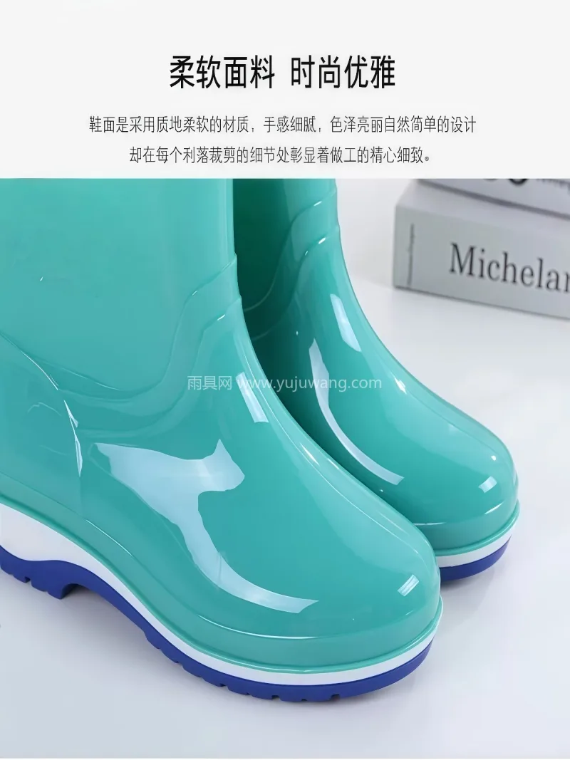 PVC材质 · 橡胶鞋底 · 可拆卸棉套 武汉大型雨具供应链供货 2026 新款通 - 详情图