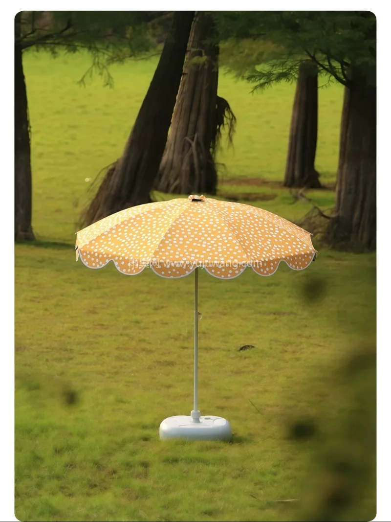 外层聚酯纤维/碰击布面料 · 内层黑胶防 武汉雨具制造供应链供货户外太阳伞，主打波 - 详情图