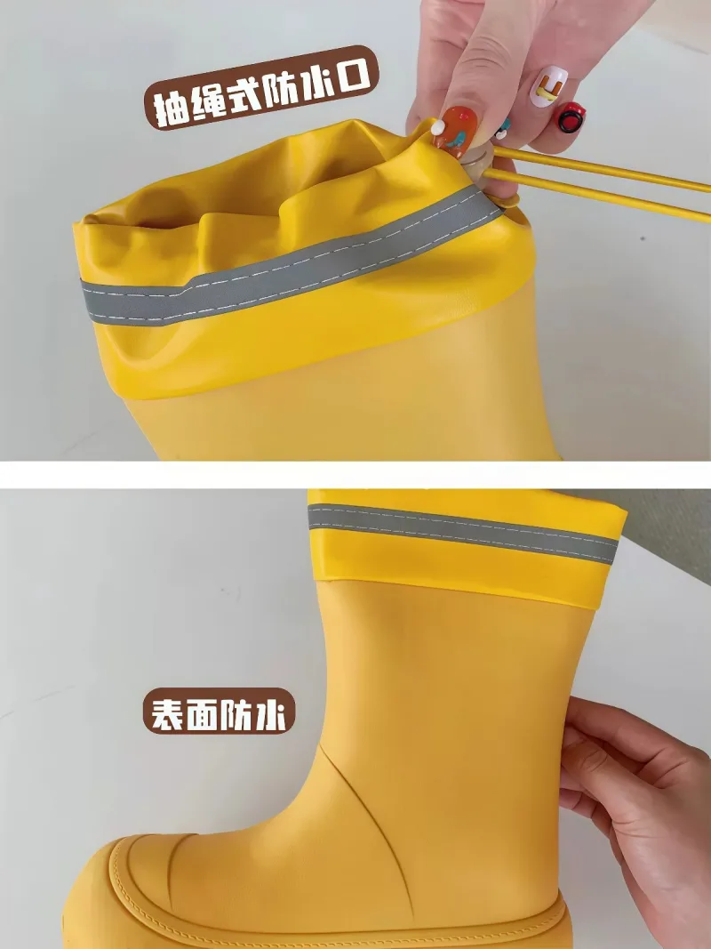 抽绳式防水口 · EVA材质 武汉大型雨具供应链供货 ins 潮款女士 - 详情图