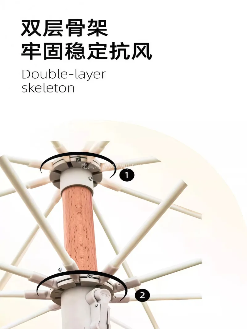 伞面300D加厚涤纶牛津布 · 8骨加粗 武汉雨具供应链服务是本地专业雨具供应服务 - 详情图
