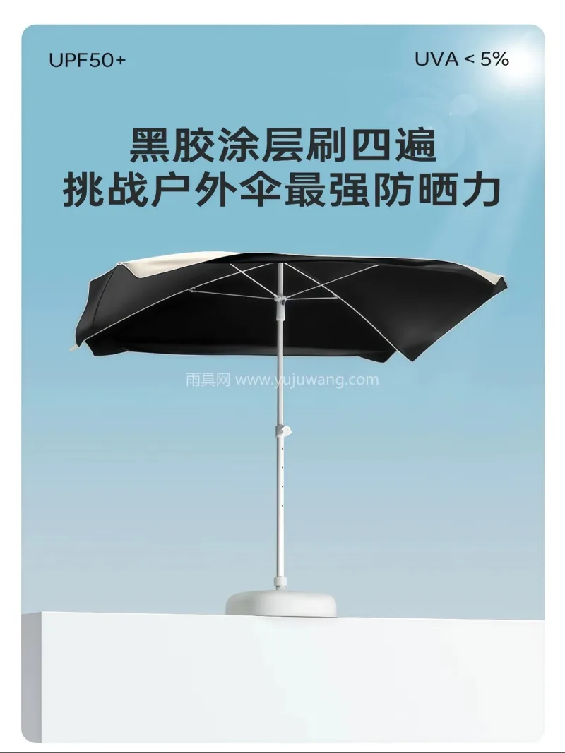 伞面高密度聚酯纤维 · 伞骨8骨加固结构 武汉本地雨伞供应链服务生产摆摊专用太阳伞 - 详情图