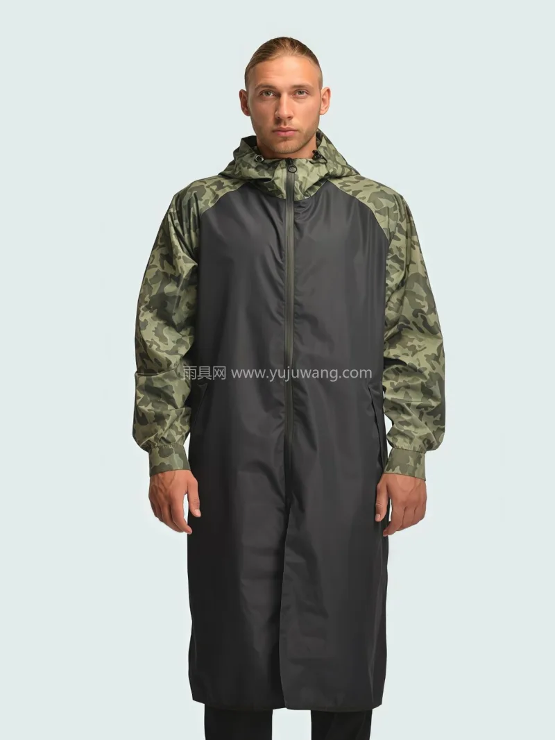 聚酯纤维 · 轻薄透气暴雨级防水 本款路亚风雨衣，由武汉专业大型雨具生产供 - 详情图
