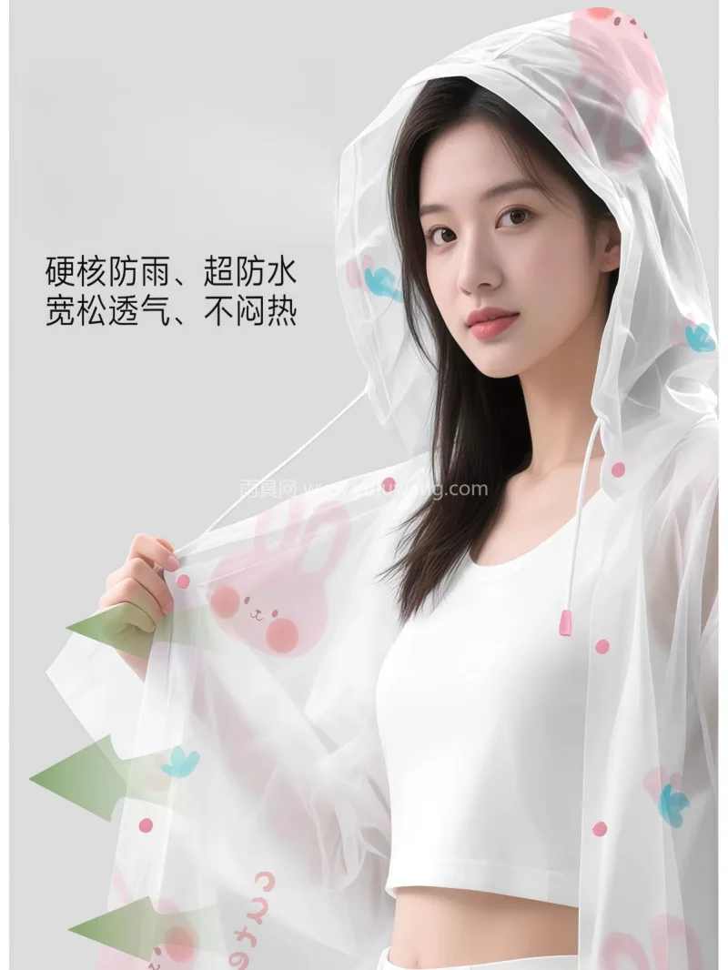 EVA材质 · 高密防水 本款 2026 新款户外一次性雨衣，由武 - 详情图