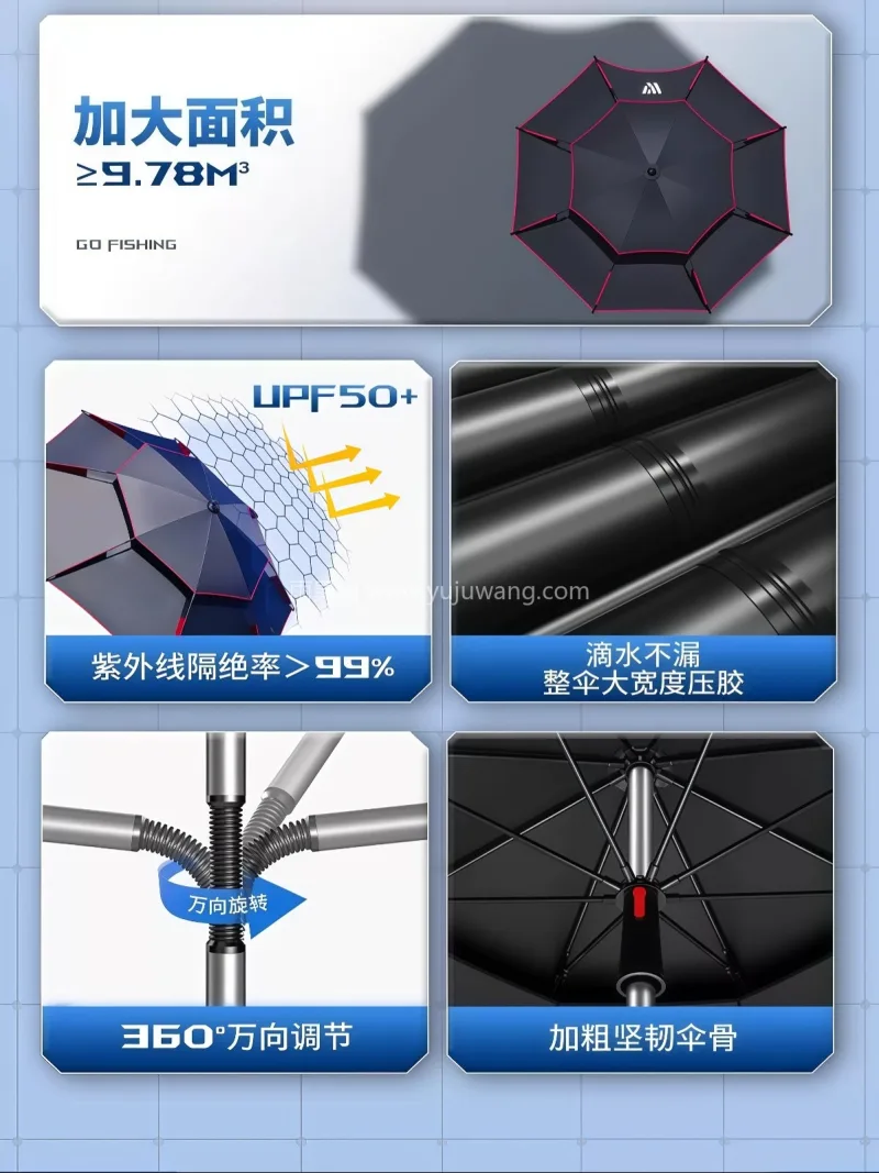 高密度牛津纺 · 加粗不锈钢杆 · 高配 武汉本地大型雨伞供应链服务直供 2026 - 详情图