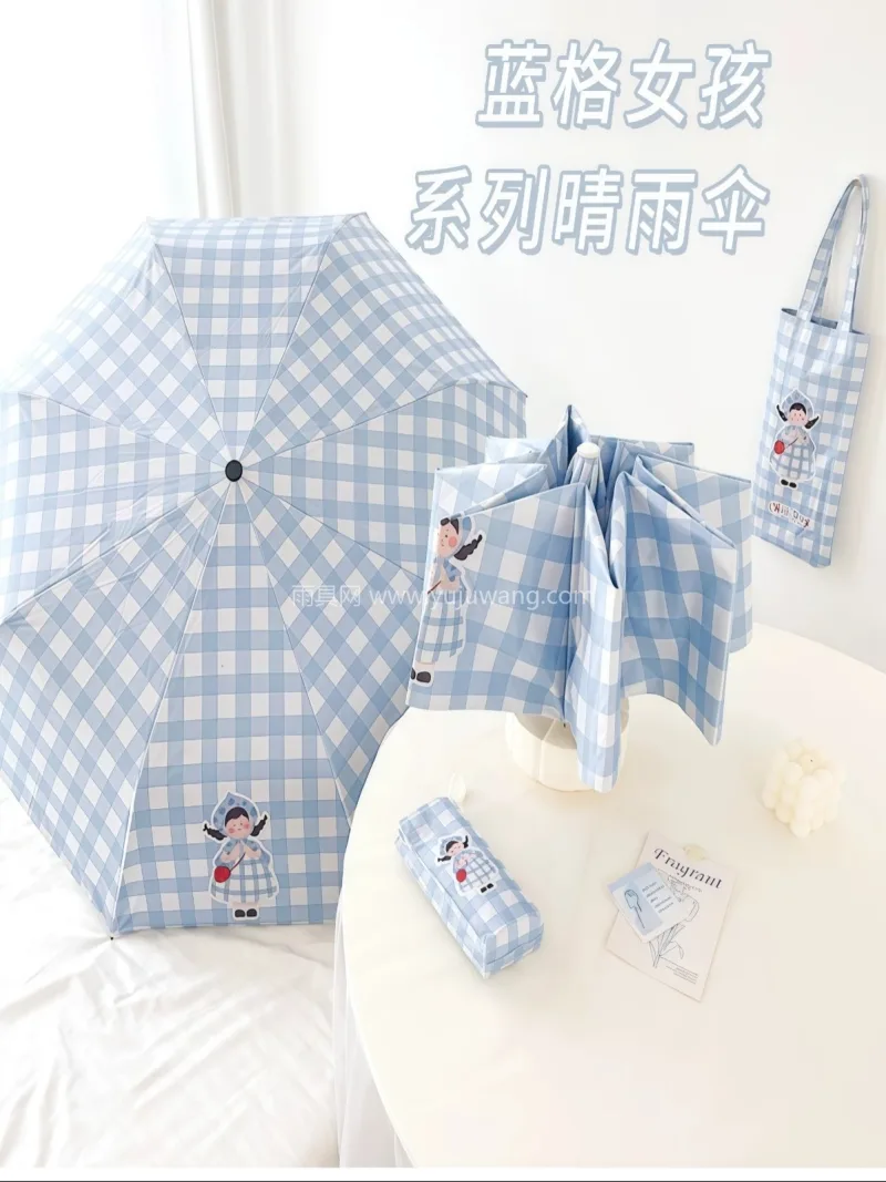 190T聚酯纤维 · 8骨纤维骨架 ·  武汉大型雨具供应链供货迷你口袋伞，专为学 - 详情图
