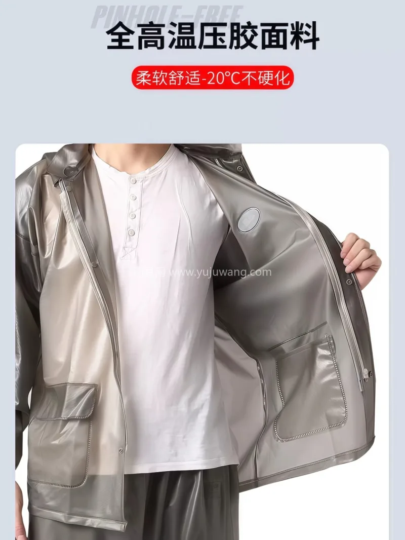 PVC材质 · 柔软亲肤 武汉本地大型专业雨具制造供应链供货，男女 - 详情图