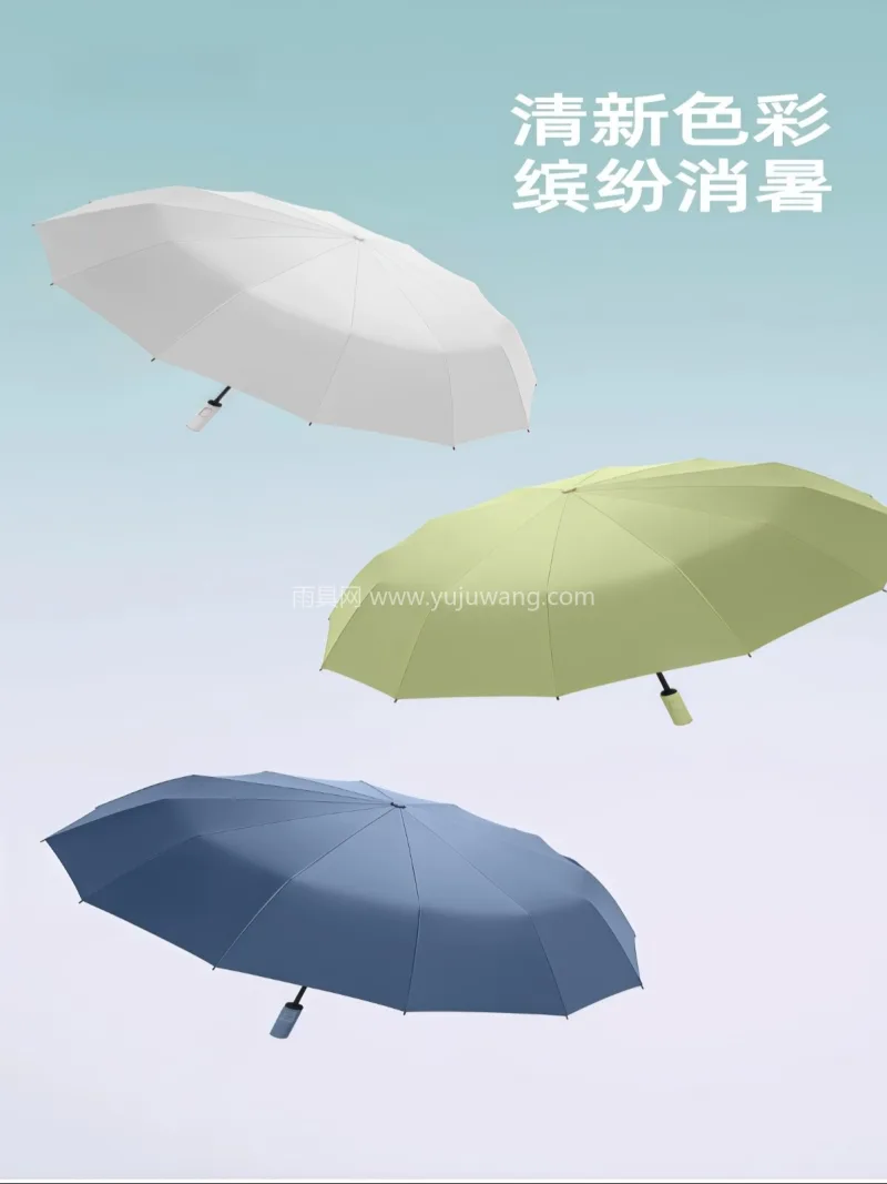 黑胶图层 · 防紫外线 · 仿生拒水 · 武汉源头雨伞供应链服务直供 2026 新 - 详情图