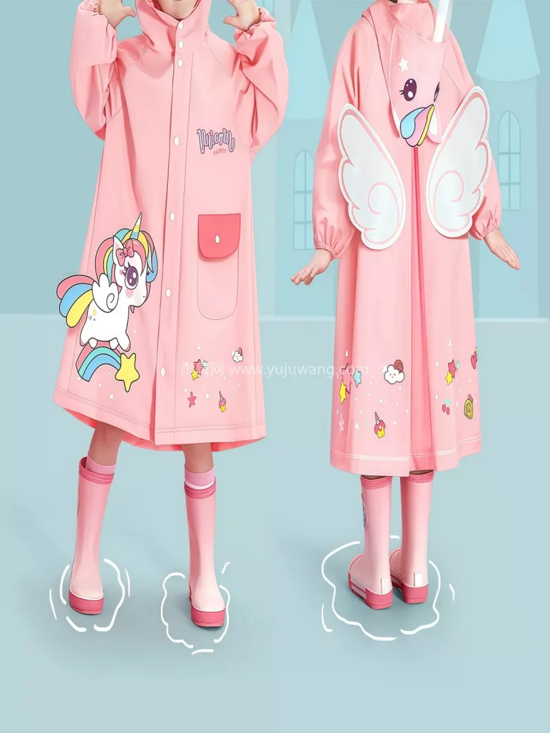 防水速干 · 柔软亲肤 · 环保EVA面 武汉专业雨具供应链供货儿童雨衣雨靴套装， - 详情图