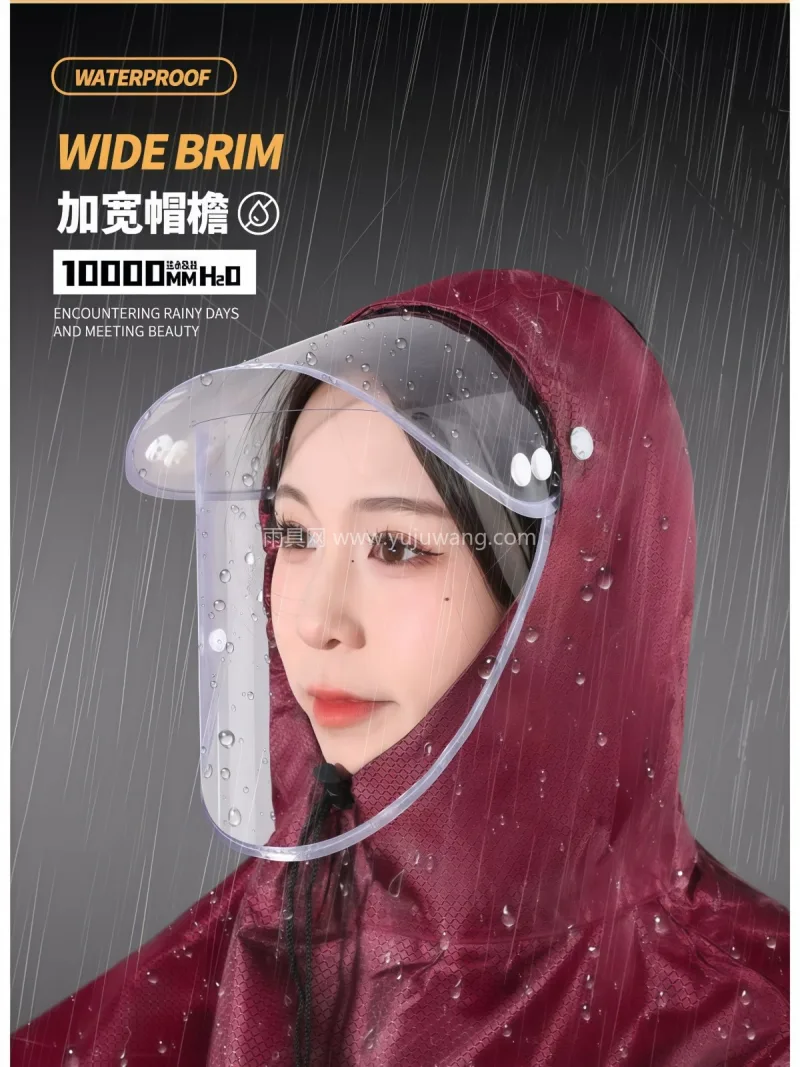 210D加厚加密牛津布 · 环保PU防水 武汉源头雨具供应链供货电动车雨衣雨披，专 - 详情图