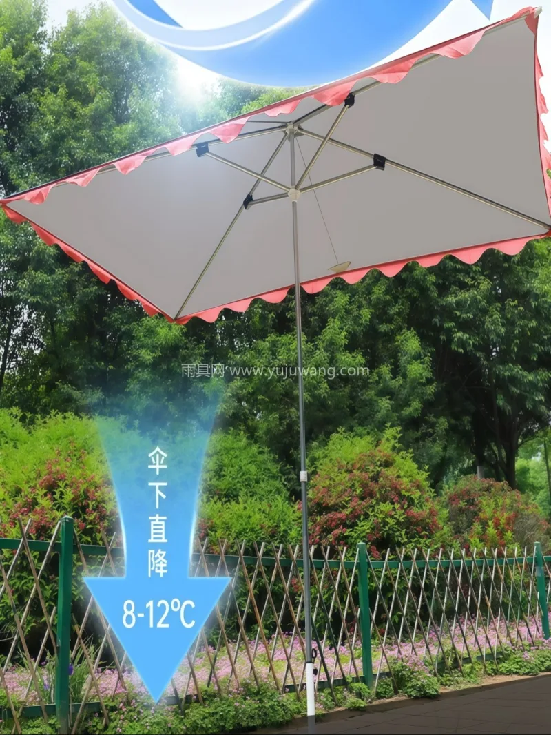 加厚牛津布 · 加粗厚管壁 · 加厚银胶 武汉本地大型雨伞供应链服务直供新型户外摆 - 详情图
