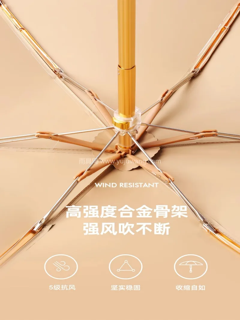 靓丽彩胶涂层 · 高强度合金骨架 · 防 武汉本地雨伞供应链服务直供超轻胶囊雨伞， - 详情图