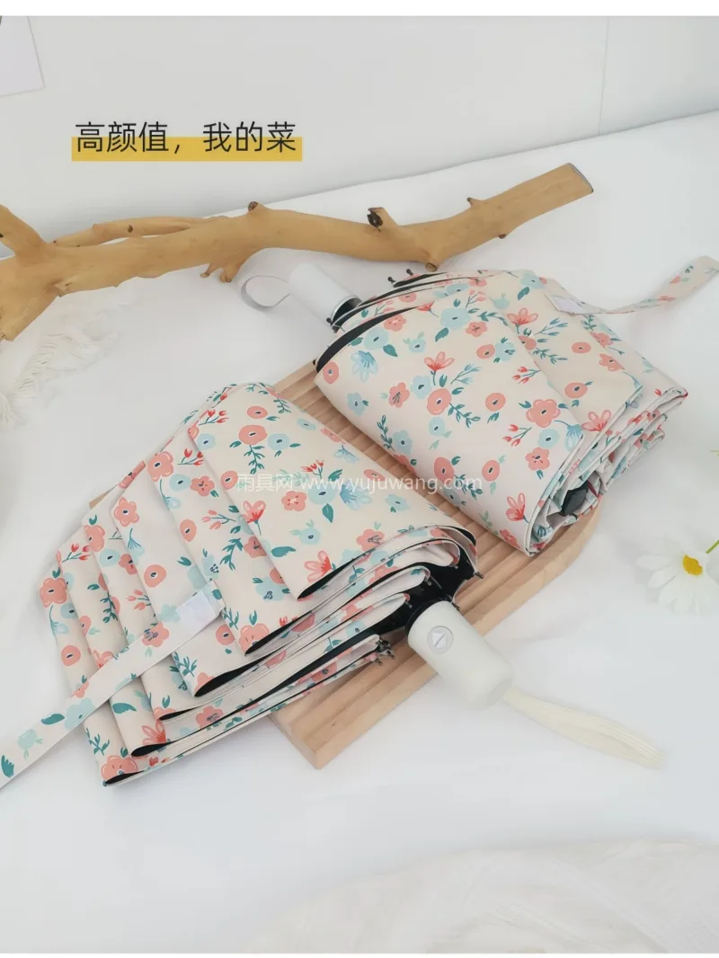 黑胶防晒 · 复合涂层 · 防紫外线 · 武汉本地雨伞供应链服务直供法式 ins  - 详情图