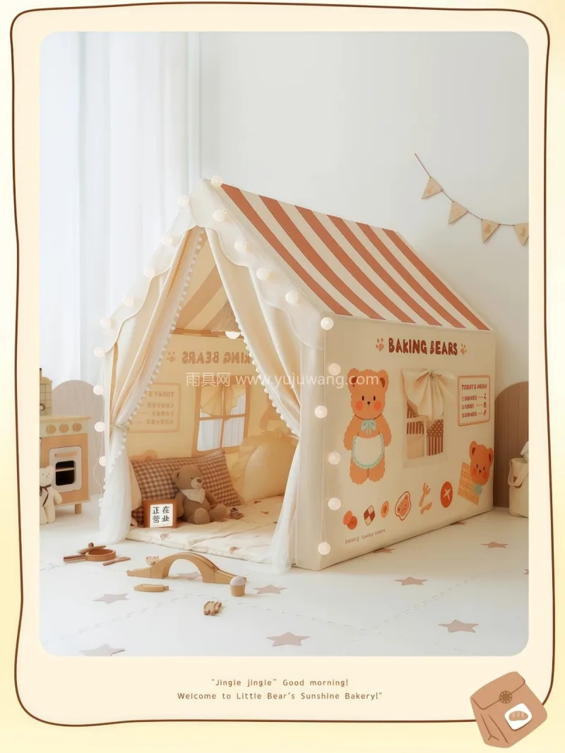 面料柔软厚实 · 防水透气 作为武汉专业大型帐篷厂家，我们推出大号儿 - 详情图