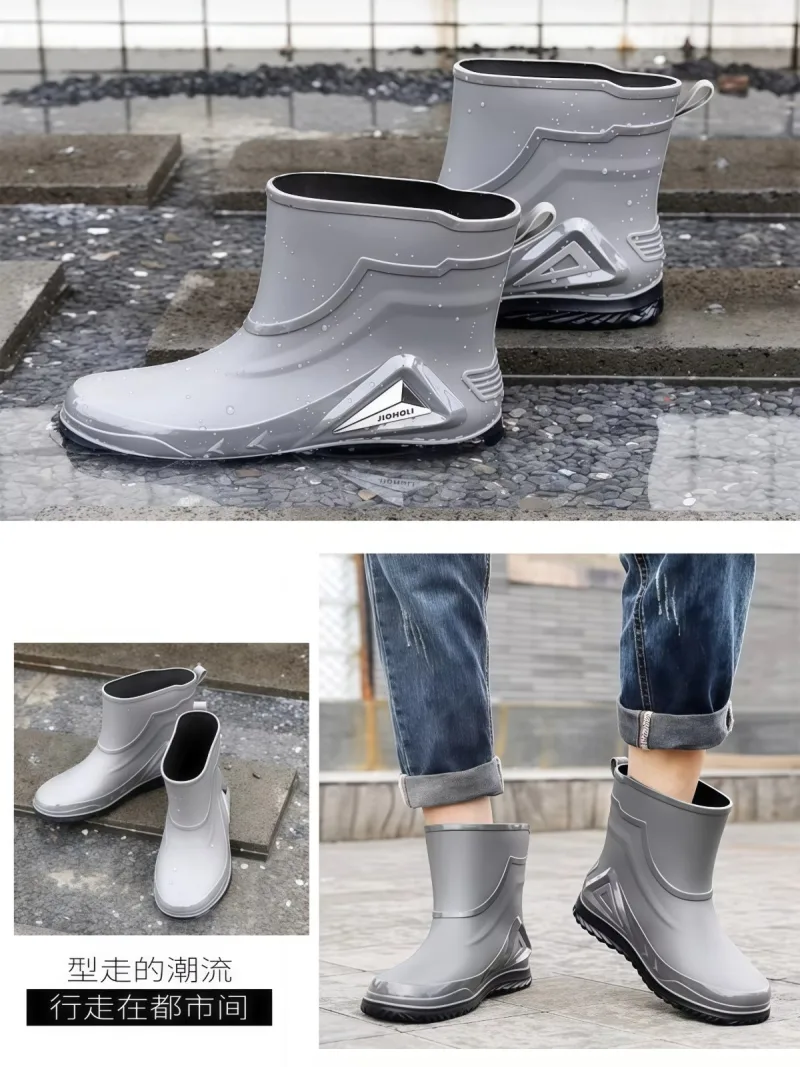 一体成型 · 耐磨防水· 柔软舒适 ·  武汉本地大型雨具供应链供货高档男士新款雨 - 详情图