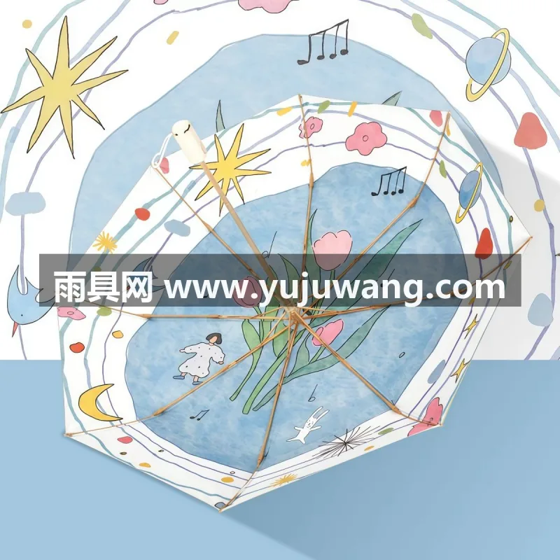 银胶图层 · 铝合金伞骨 · 聚酯纤维伞布 武汉大型雨具源头供应链供货女款太阳伞，主打全自动便