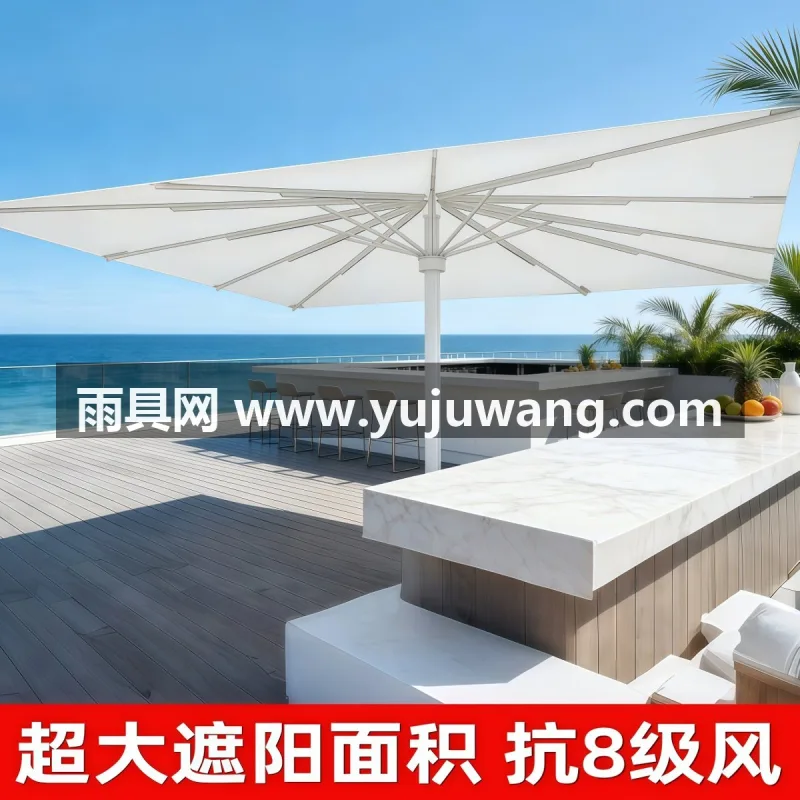 加粗加厚镀锌钢管/航空级铝合金主伞杆 · 16-24根加粗铁骨/铝合金伞骨 武汉雨具供应链服务商直供工程商用大型落地伞，涵盖户