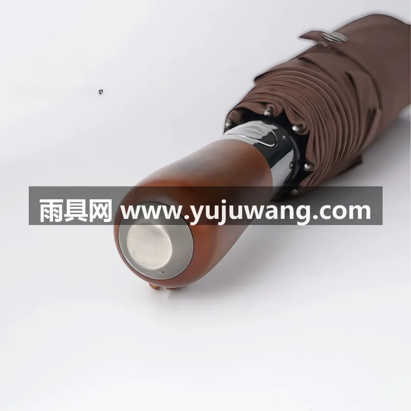 铝合金+碰击布 · 荷氏防水 本款英伦商务全自动折叠雨伞由武汉雨具供应链服务匠心