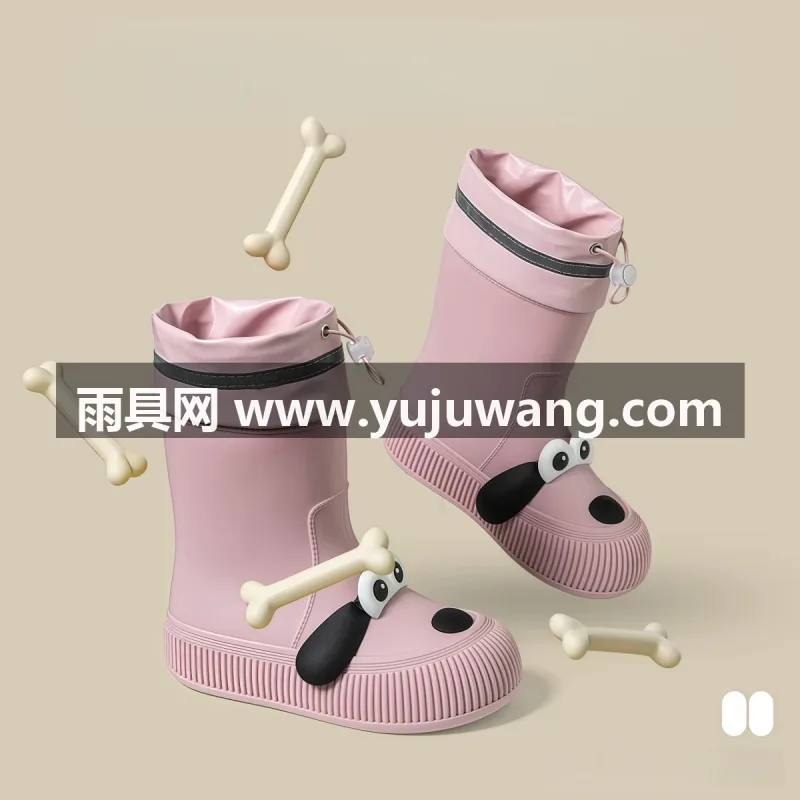 PVC材质 · 防滑底纹 · 一体鞋身设计 武汉大型雨具源头供应链供货新款儿童雨鞋，男女童全尺
