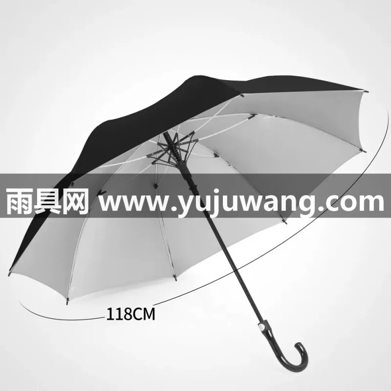 高稳定玻纤 · 耐用持久 本款长柄定制雨伞由武汉雨具供应链服务专业打造，是企