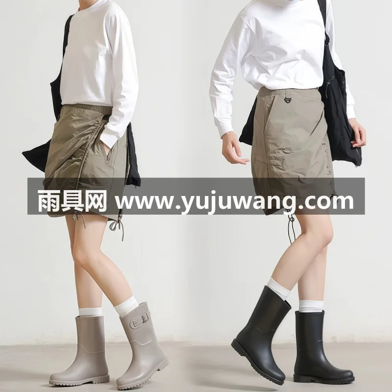 PVC材质 · 舒适内里布 · 一体成型 武汉大型雨具源头供应链供货新型女款雨鞋，2026 