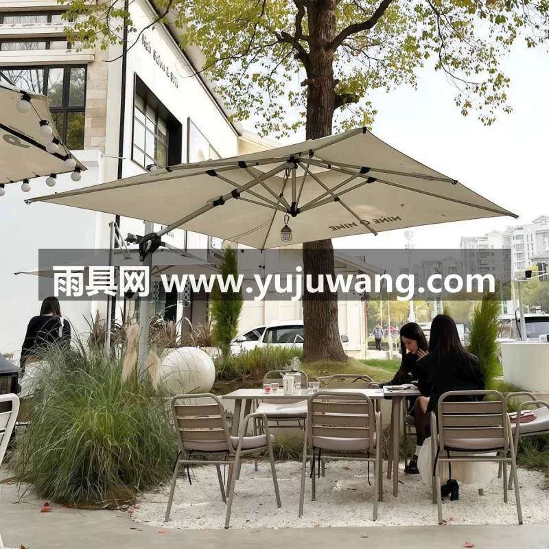 高密加厚亚克力布/280G 涤纶牛津布 · 伞骨均采用航空级加厚铝合金型材 · 8骨加固抗风伞架 武汉大型雨具供应链服务商直供户外罗马伞，主打别墅小